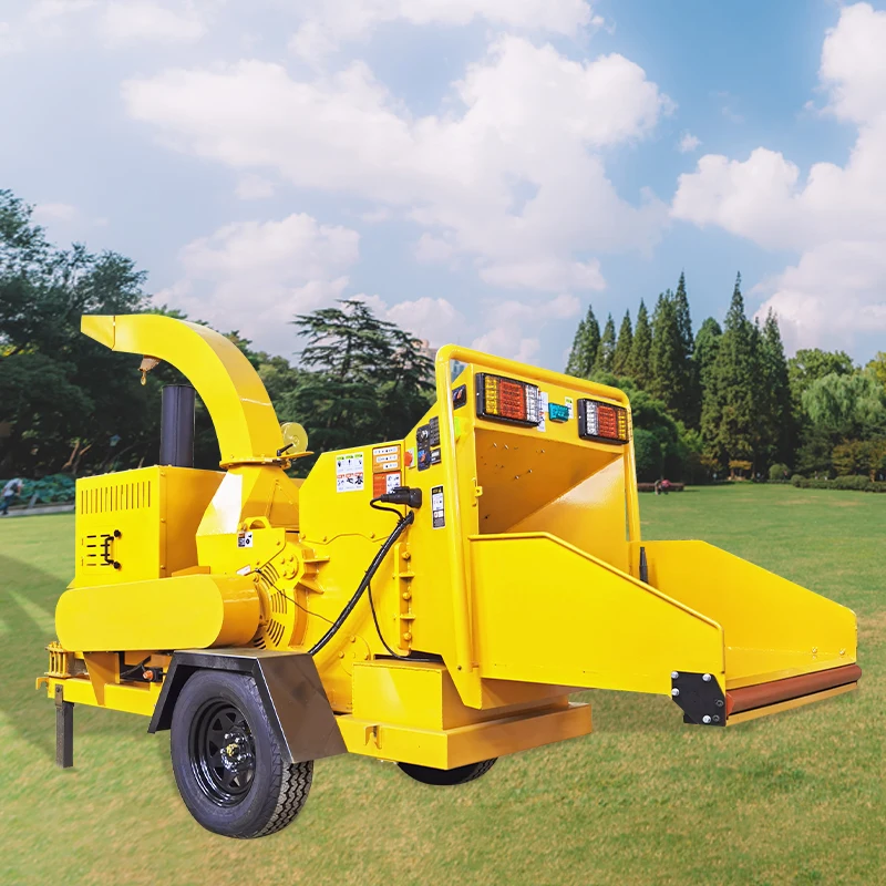Hot Sell Wood Chipper Wood Crusher Saw Dust Machine Mobile  Crusher Street Greening Chipper Garden Branch Crusher