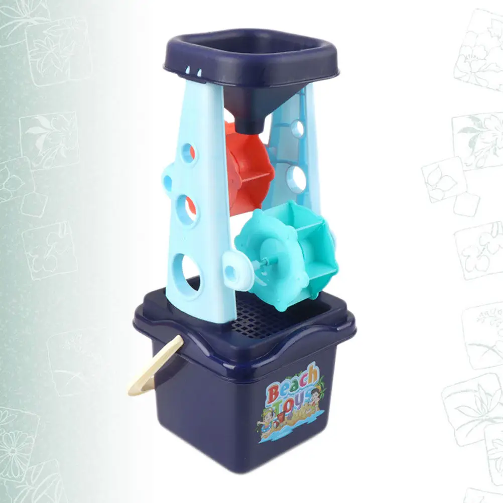 Ensemble de pelle et seau de plage en ABS, sûr, durable, pour enfants, jeu en plein air, bleu, petit, léger, cadeau créatif, ensemble de jouets de plage