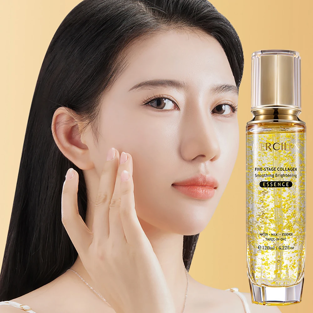 Five Fold Collagen Light Lines Brighten Elasticity Moisturizing Essence Water Improve Dull Dry Skin Facial Beauty Skincare Toner