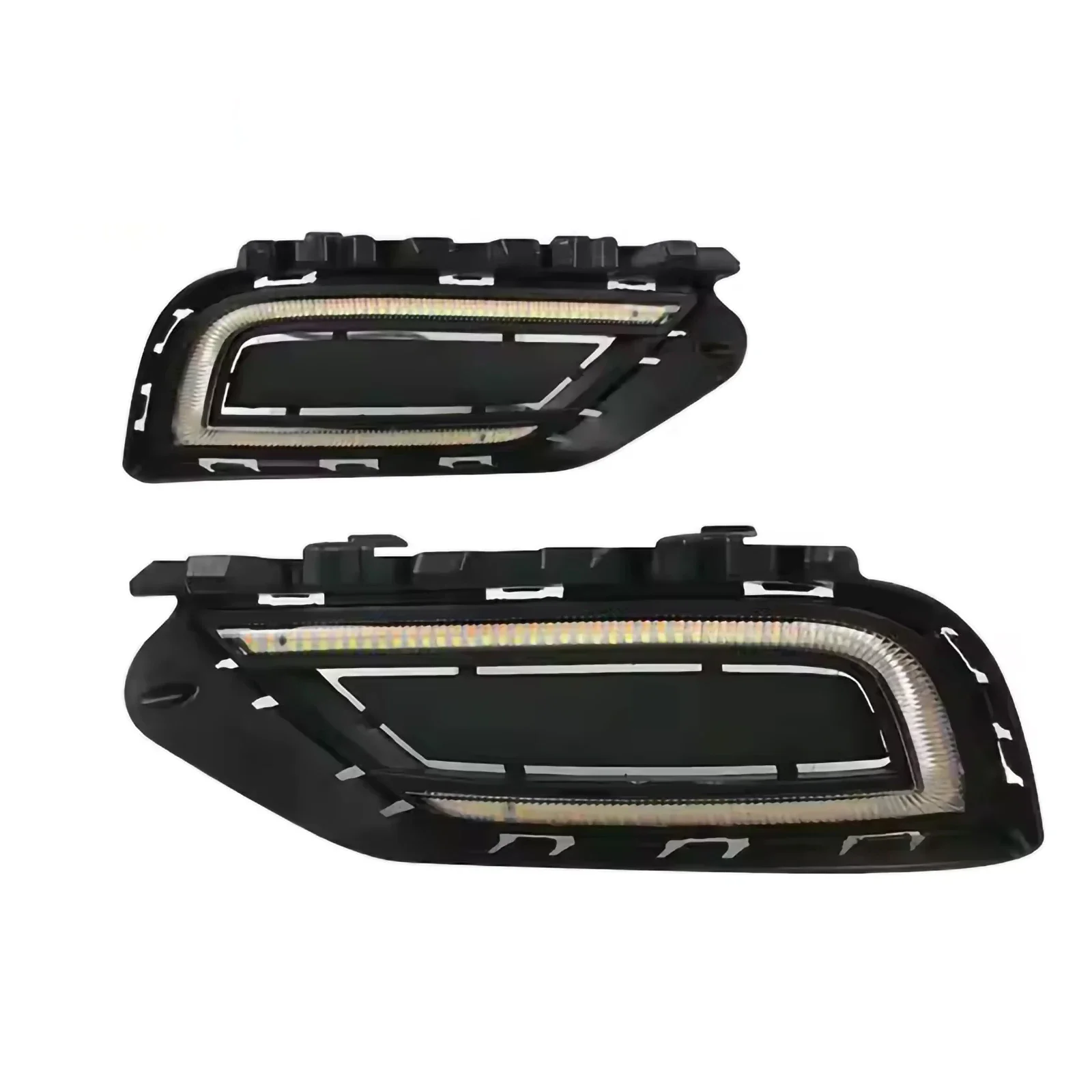 DRL for Volkswagen Bora 2015-2017 Car LED Daytime Running Lights Front Fog Lamp Modification Yellow Turn Signal Decorative Light detail image 2