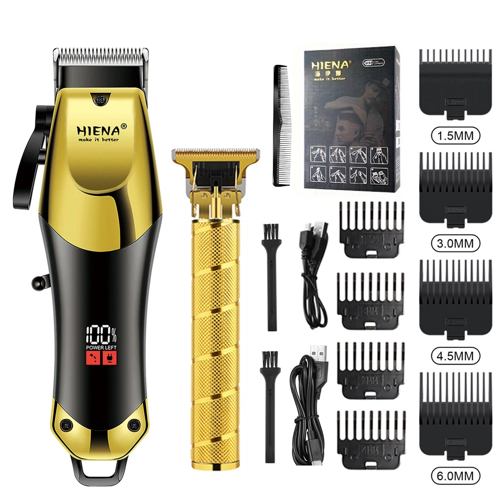 

heina trimmer Professional Barber Hair Clippers Rechargeable Cordless Electric Hair Trimmer Hair Cutting Machine Men Hair Cutter