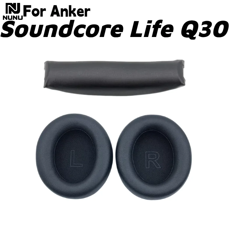 Ersatz-Ohrpolster aus Protein-Memory-Schaum mit Schnalle/Kopfbügelkissen für Anker Soundcore Life Q30 Kopfhörer-Reparaturteile – Detail 6