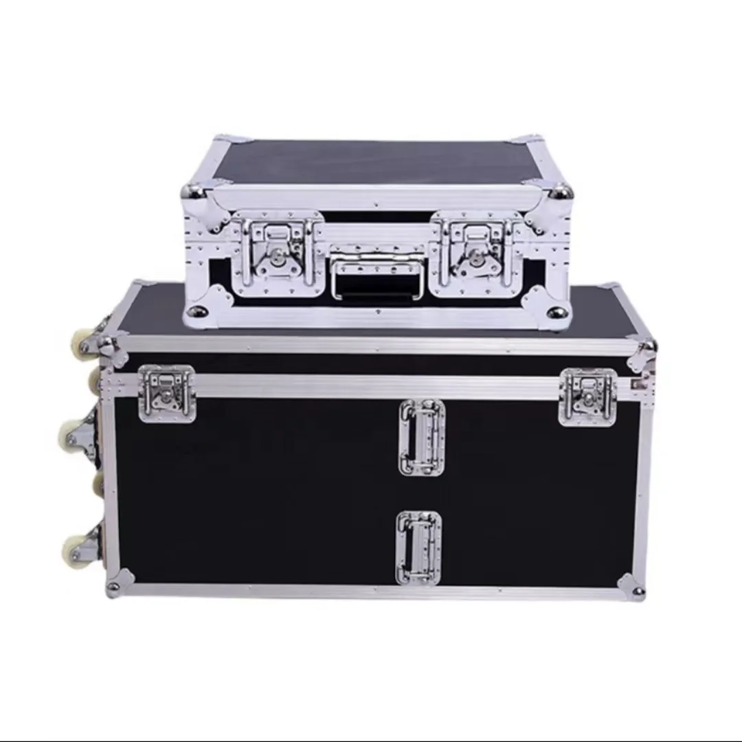 Custom Air Aluminum Tool Trolly Flight Case For Music Dj Equipment Shipping Box