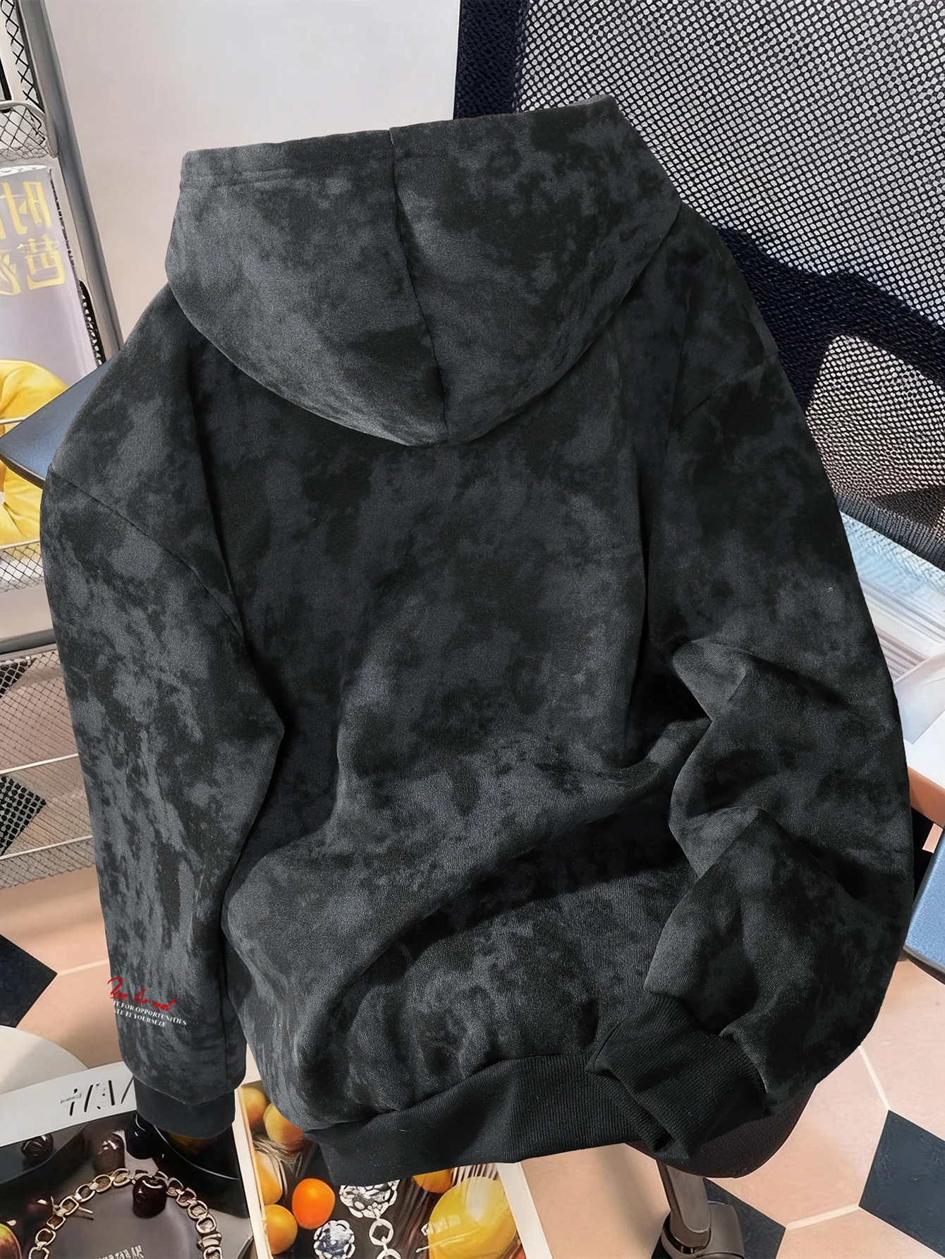 Men's Retro Fleece-Lined Hoodie with 