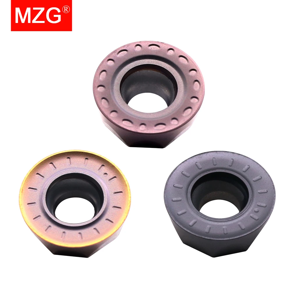 Mzg-ステンレス鋼用CNCフライス盤用超硬インサート,10個,rpmt rpw r4 r5