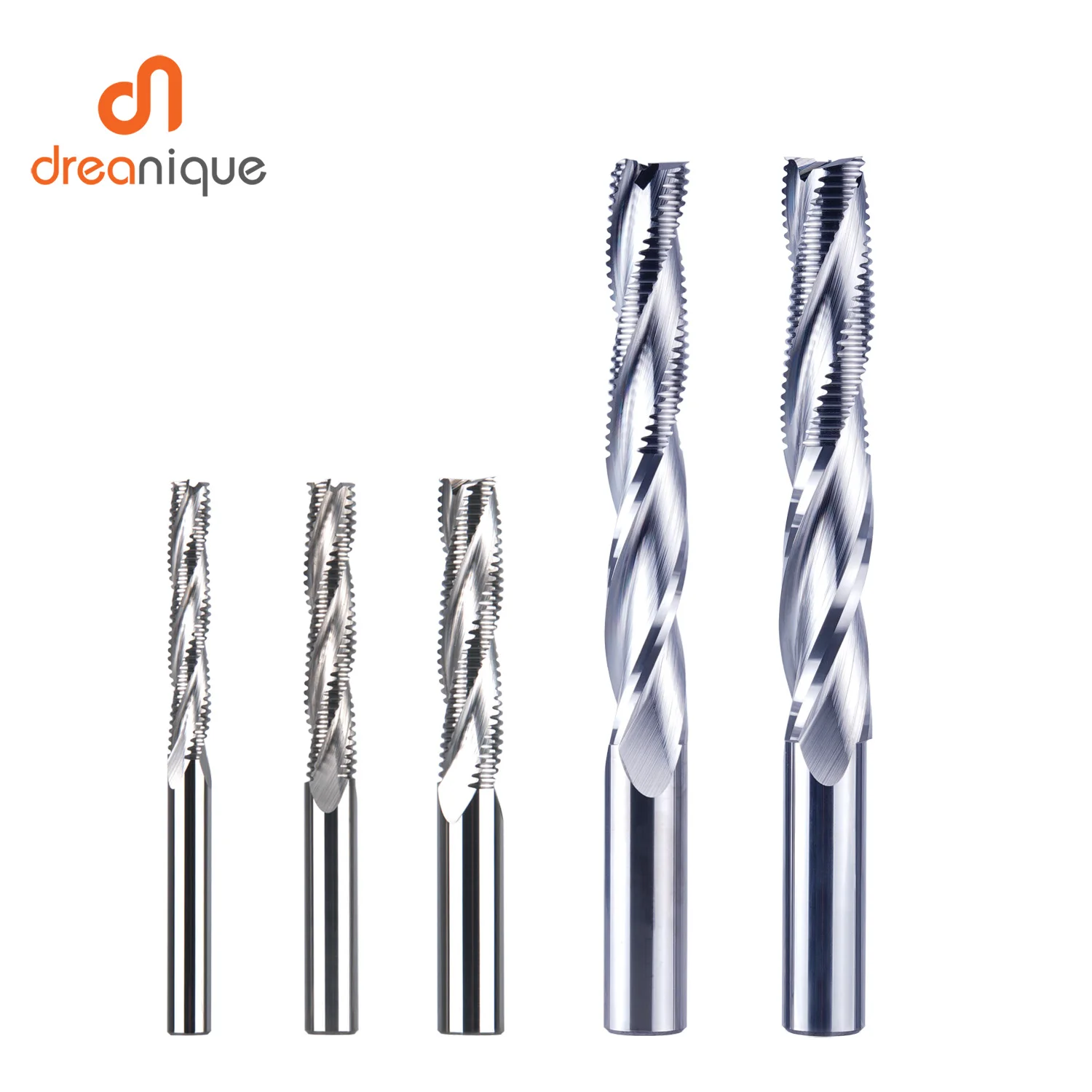 

Dreanique 1pc 16 18mm CNC Endmill UP Cut 3 Flute Spiral Carbide Milling Tool for Woodworking Door and Window Cutting Router Bit