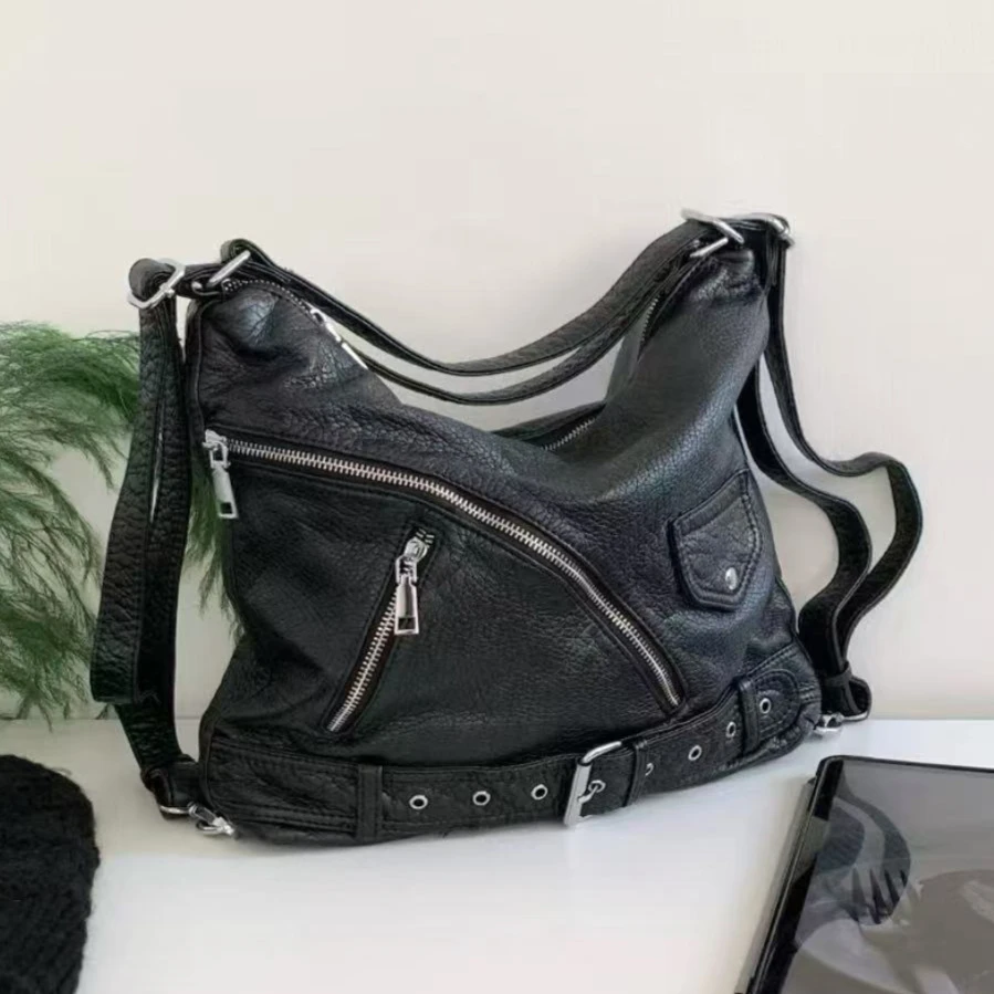 

Женские сумки-мессенджеры с заклепками в стиле панк, сумки из искусственной кожи, дизайнерские женские сумки, многофункциональный рюкзак, женская сумка на плечо, сумка