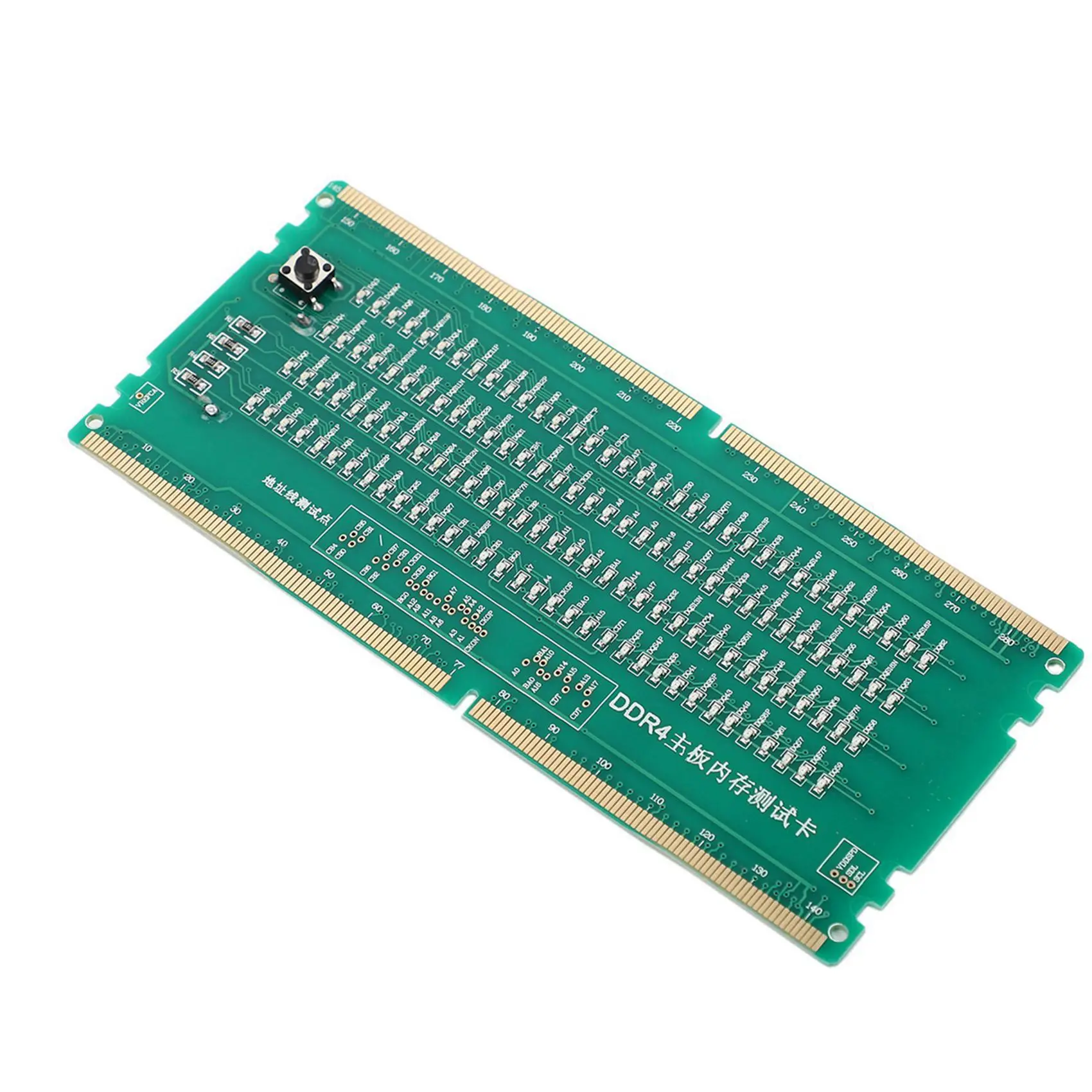 Carte de test DDR4 Superior-2X avec LED pour diagnostic de mémoire RAM et réparation de carte mère de bureau