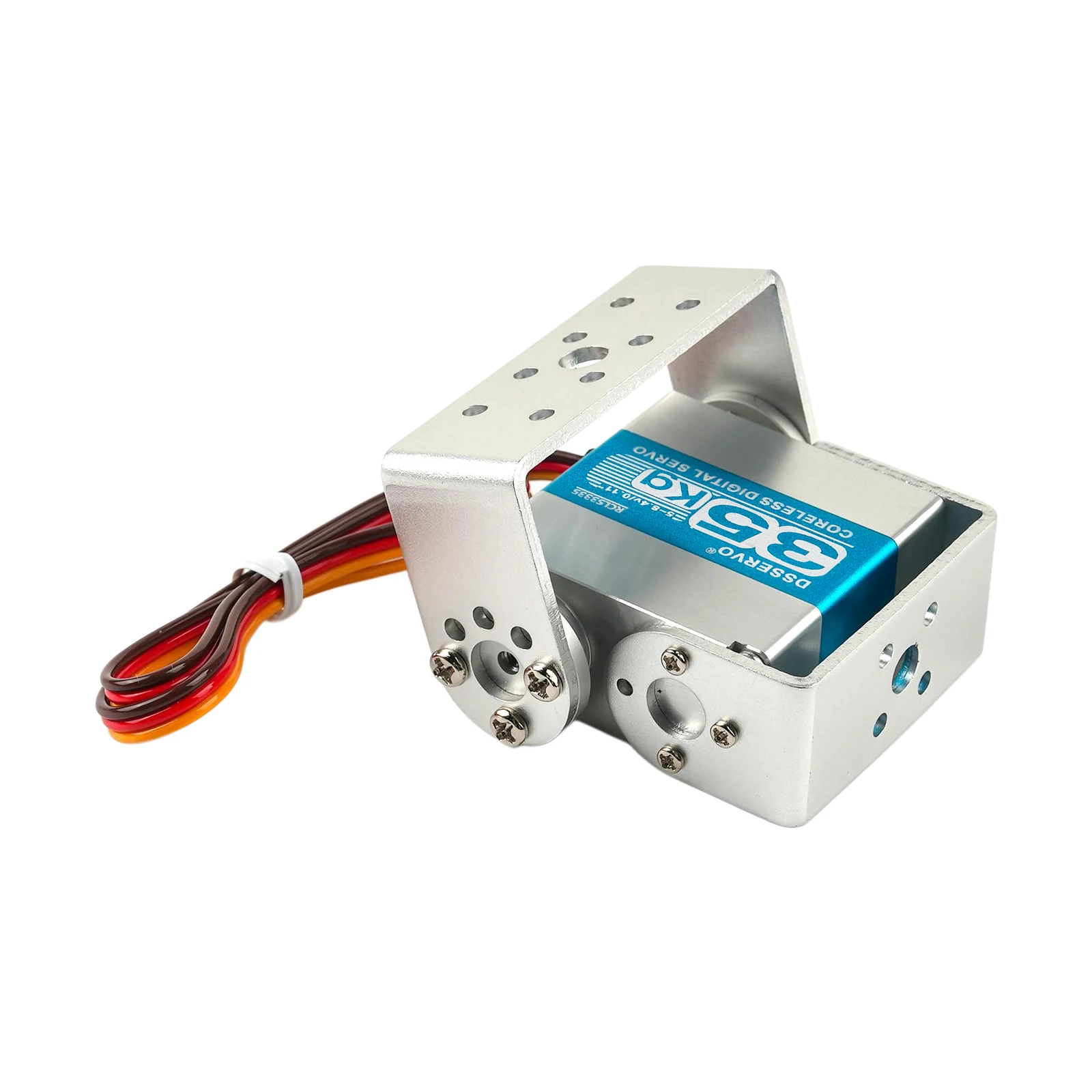 Roboterservo 35 kg RCLS3335 Ganzmetall-CNC-Getriebe-Digitalservo für Arduino RC-Servo, kernloser Motor, lange und kurze gerade U-Montage