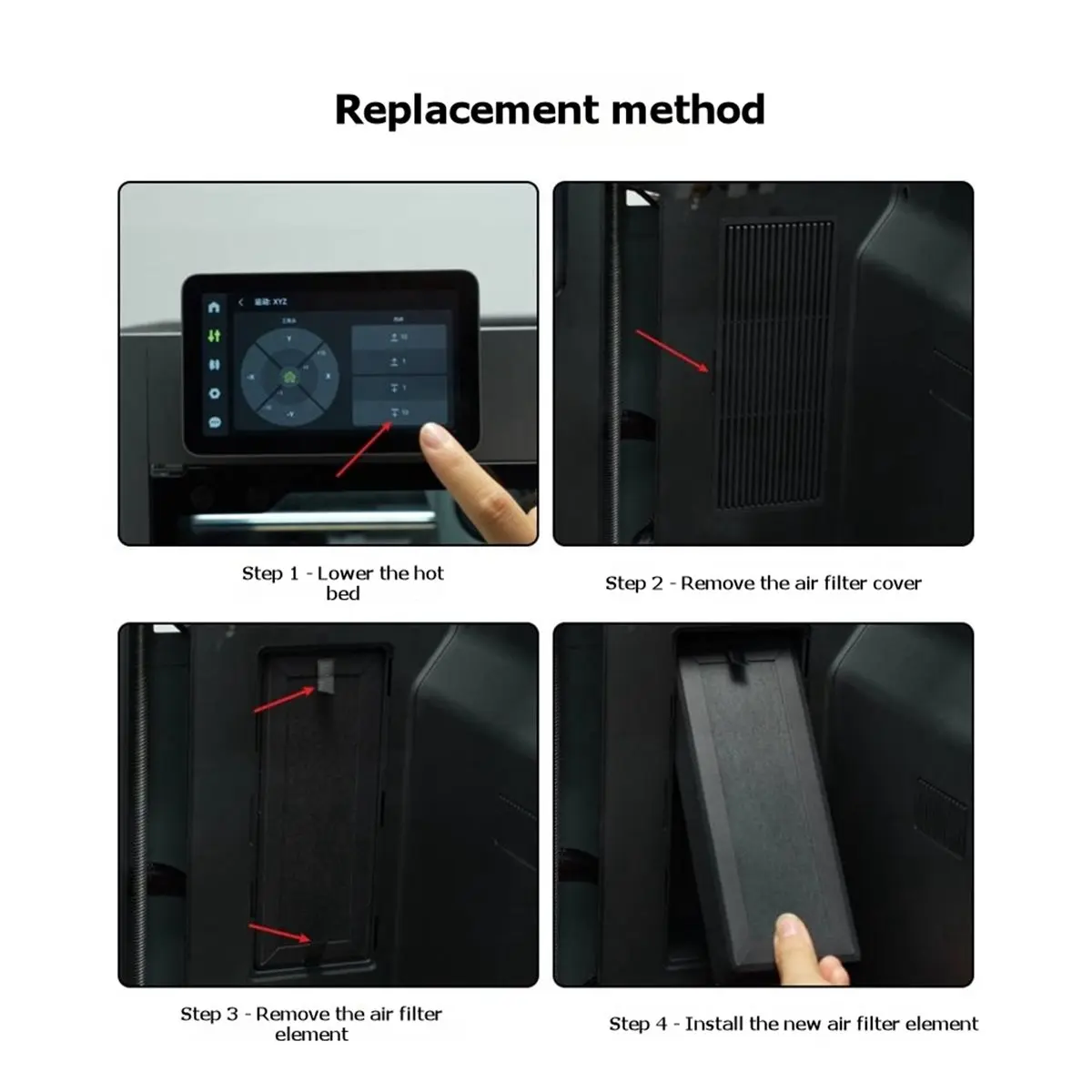 newA10R HEPA13+ Activated Carbon Air Ultra Filter for P2S/X2D Series 3D Printer Replacement Dust Odor Filtration Parts
