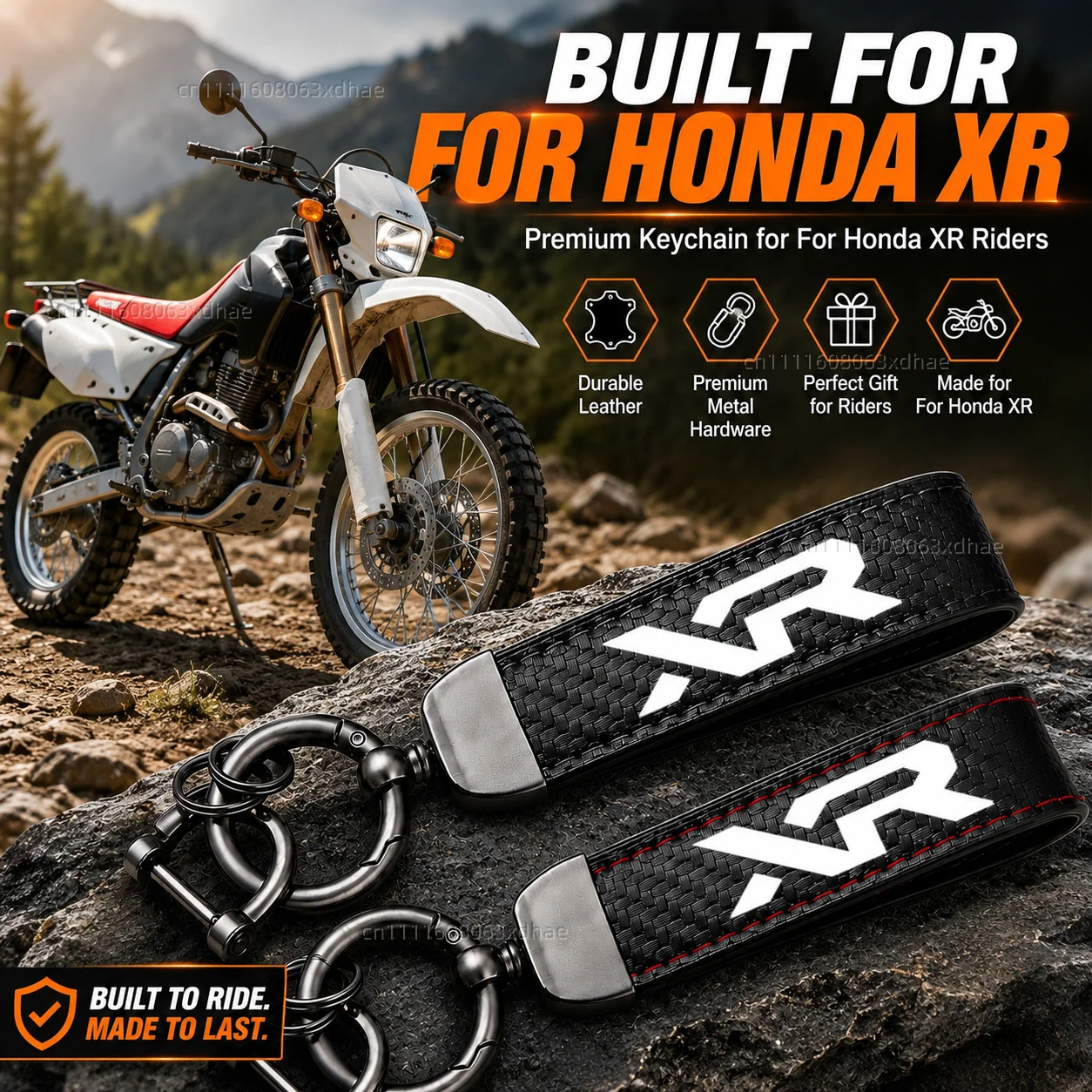 

High-Grade Leather Motorcycle Keychain Holder Keyring Accessories For Honda XR230MOTARD XR 230 250 400 125 2005-2012