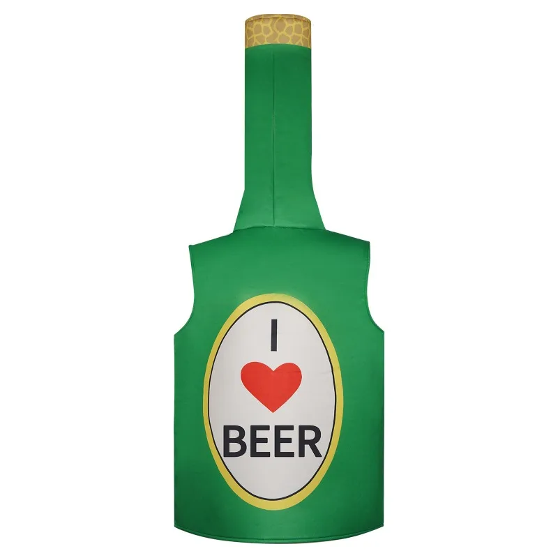 هالوين زجاجة بيرة تأثيري نيسيي-الإبداعية مضحك جوفي الزي-للجنسين مرحلة الأداء ارتداء للحفلات التنكرية تحت عنوان