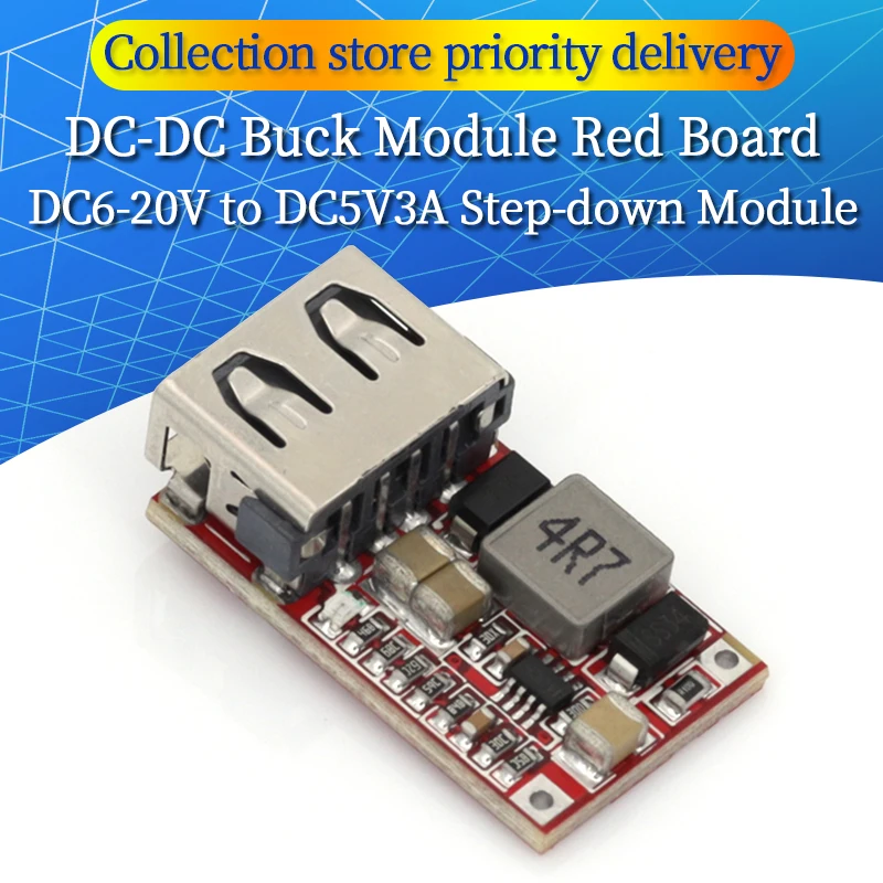 Fine 6-20V 12V to 5V 3A CAR USB Charger Module DC Buck step down Converter 12v 5v Power Supply Module