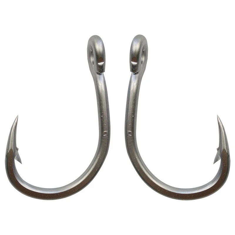 

50pcs 10884 Stainless Steel Fishing Hooks White Strong Big Game Fish Tuna Bait Fishhook Size 3/0 4/0 5/0 6/0 7/0 8/0 9/0 10/0