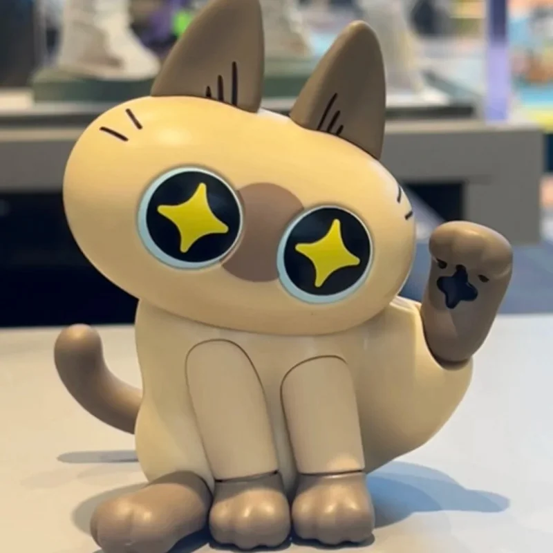 

Azukisan сиамский кот шарнирная игрушка серии слепая коробка загадочная коробка Caixa Caja куклы подарок настольное украшение аниме фигурка игрушки