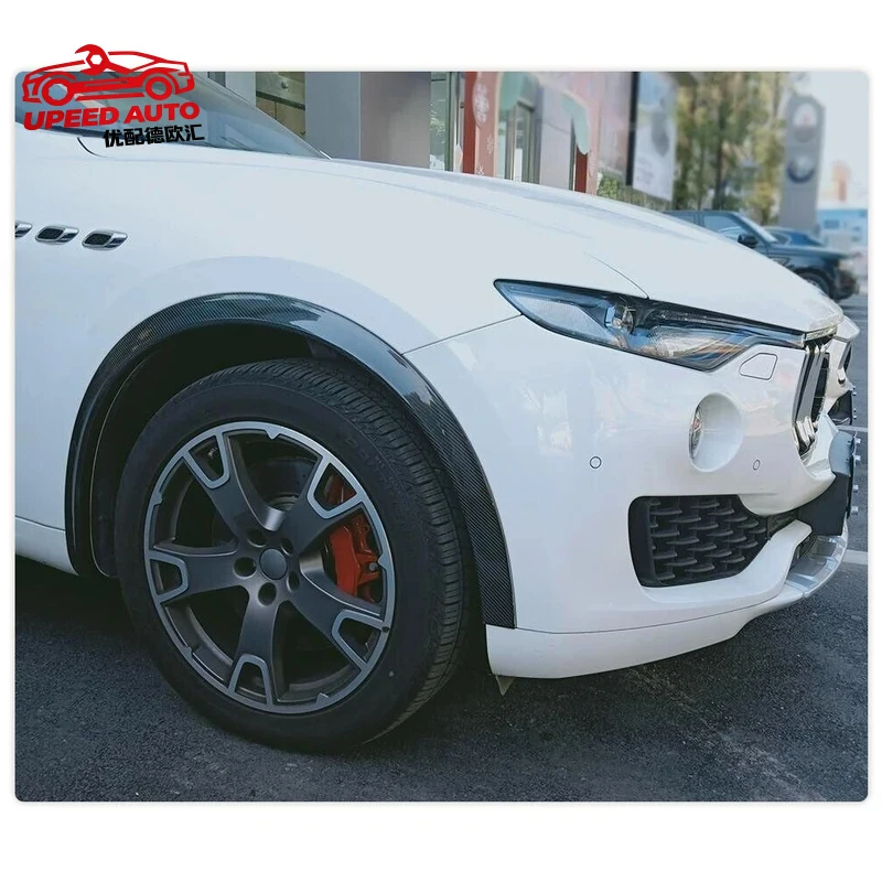 Suitable for Carbon/FRP Arch Maserati Levante 2017 2018 Base S Sport 4-Door Fender Flares Eyebrow Wheel Protector Mudguards