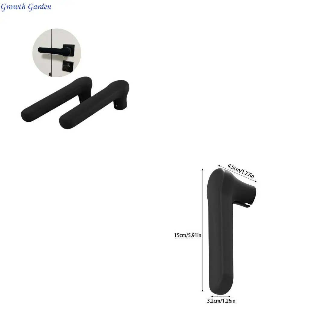 

2pc Silicone Protective Case Door Handle Cover Sleeve for Kids and Adults Safety E65D