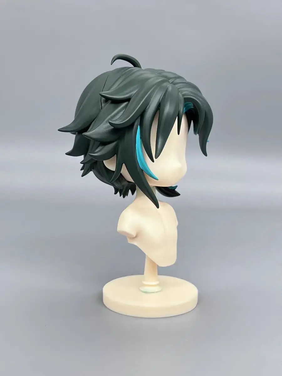 Xiao Handmade Ob11 Coloder Hair Genshin Impact 1/12 BJD GSC Wig Customized Cosplay DIY Doll  Accessories