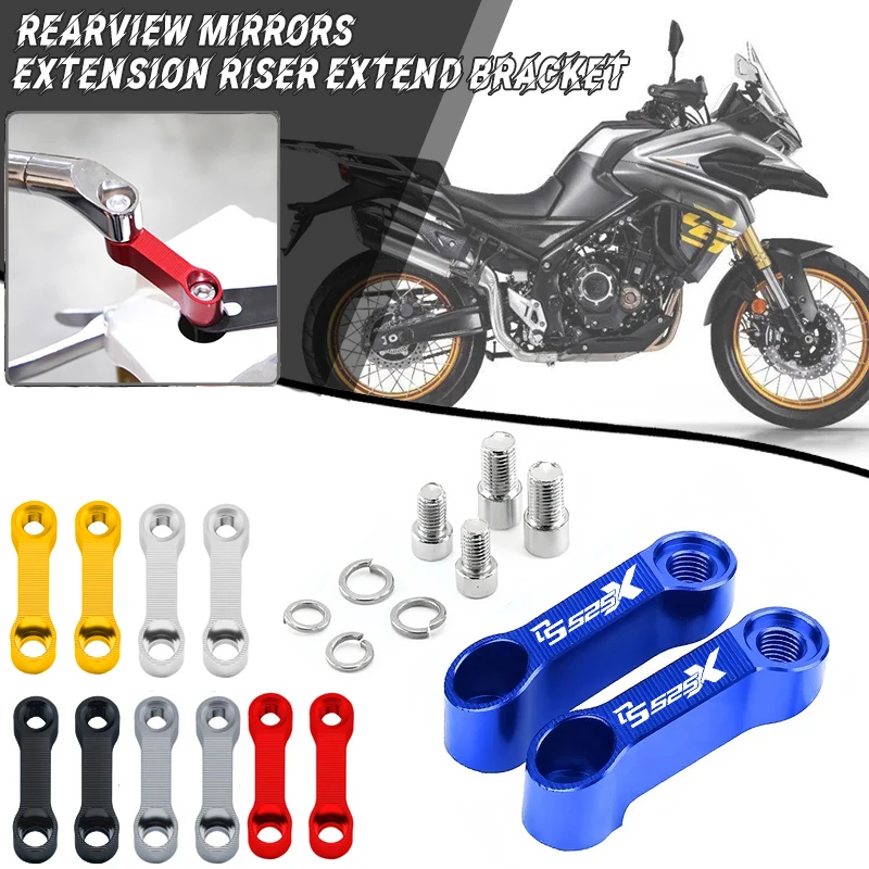 

Rearview Mirror Extend Motorcycle Accessories Mirrors Riser Extension Bracket For VOGE DS525X 525DSX DSX525 DS 525X