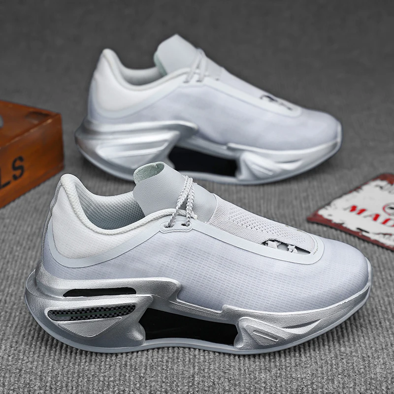 

Men's Shoes Breathable All-match Mesh Shoes Casual Sports Trendy Shoes Men's All-match Wear-resistant Running Shoes for Men