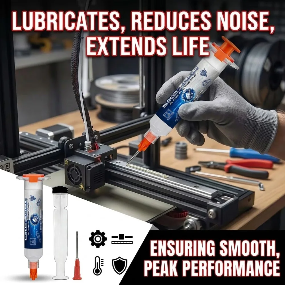 3D Printer Grease Syringe Lubricant Oil Precision Linear Rail Guide Rod Gear Mechanical Lubrication for Bambu Lab Ender Parts