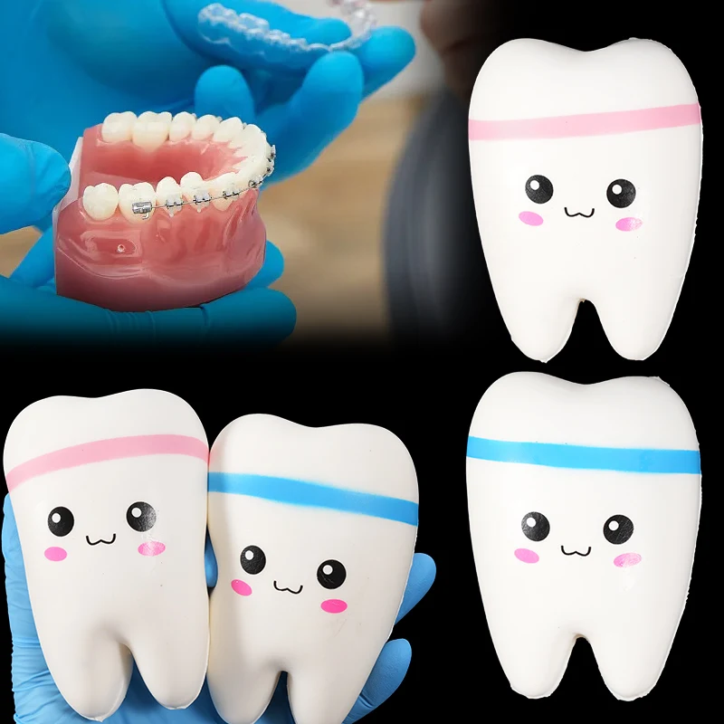 Teeth Shape Toy Slow Rising Stress Gift For Children Cute Cartoon Squishy Squish Antistress Kids Toys Dentist Gift