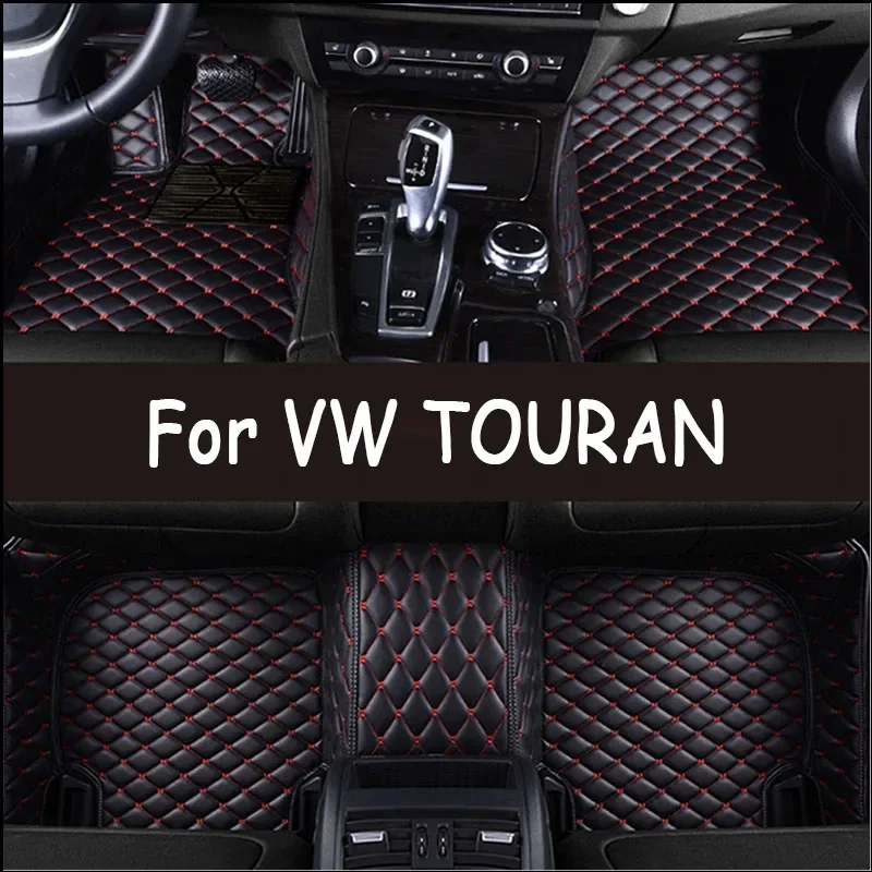 

Car Floor Mats For Volkswagen TOURAN 5-seat 2006-2015 2014 2013 2012 2011 Custom Auto Foot Pads Automobile Carpet Cover interior