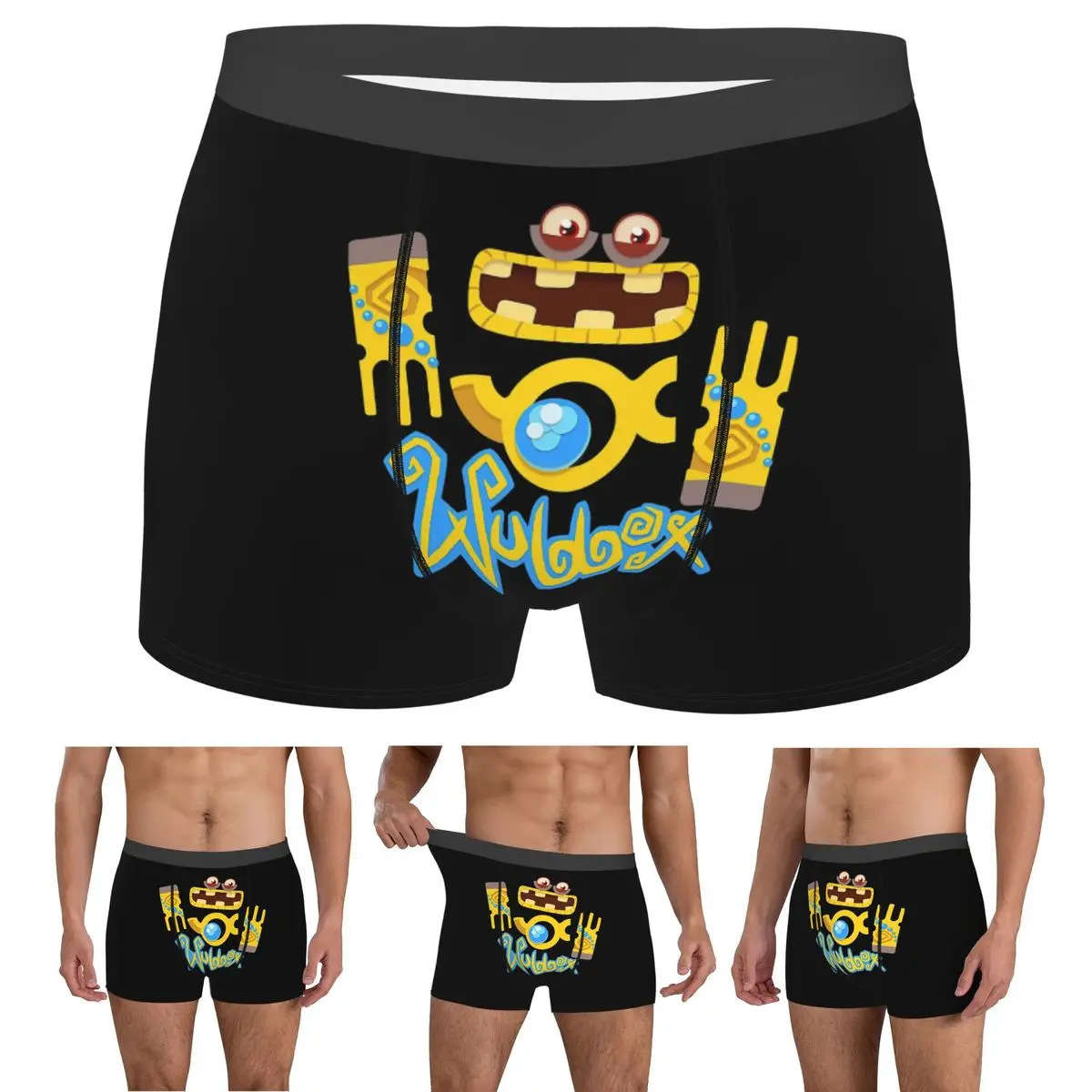 

Трусы-боксеры, шорты Wubbox My Singing Monsters, мужские трусы, мягкое нижнее белье для мужчин, подарок бойфренду