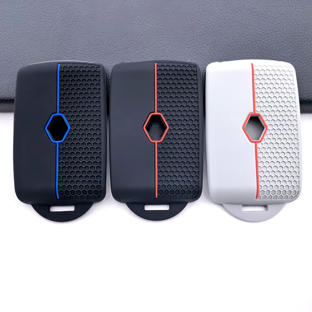 نمط جديد سيليكون بطاقة السيارة مفتاح القضية غطاء فوب لرينو اسبيس 5 كادجار كوليوس كابتور ميجان 4 تاليسمان أركانا داسيا سانديرو #6