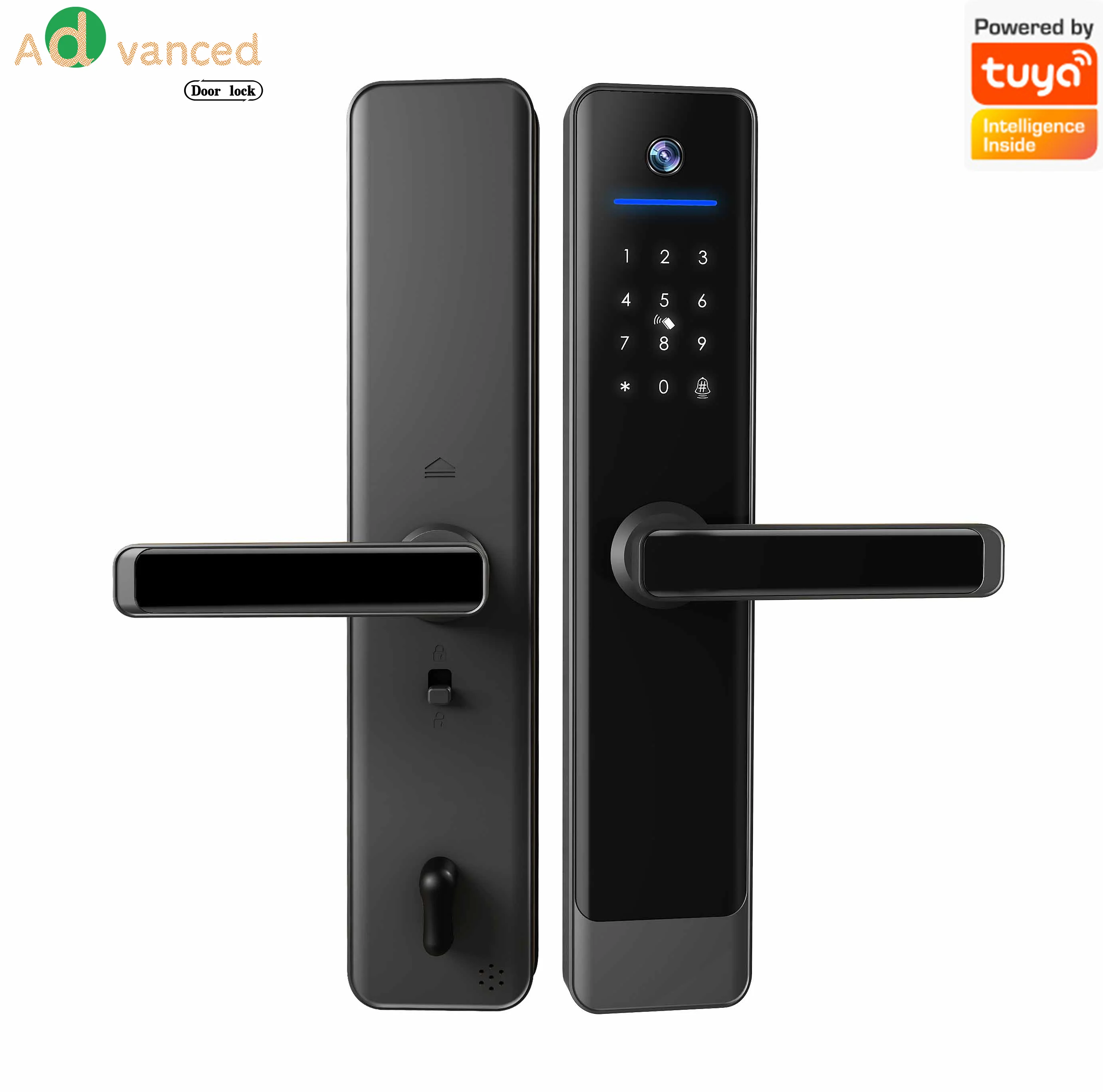 Peephole Cateye Camera Phone Video Remote Unlock Tuya WiFi 6068 7068 5572 6085 Card Keyless Digital Electronic Smart Door Lock