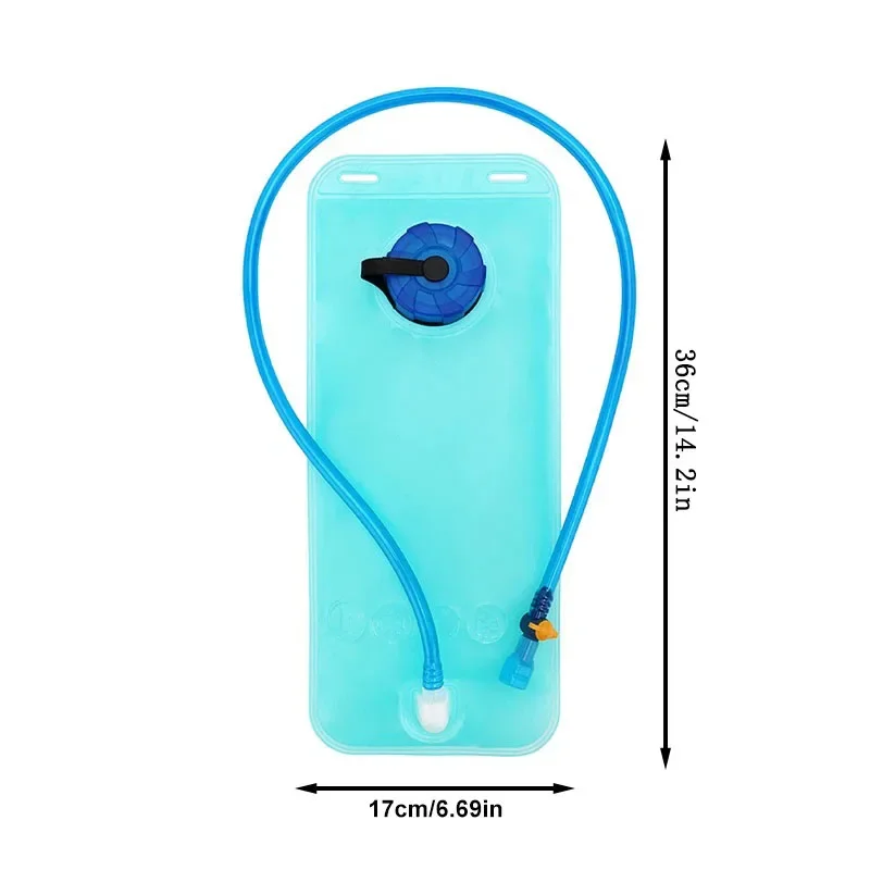 2L Folding Water Bag with Drinking Tube Sports Backpack Bicycle Riding Hydration Portable Food Grade Outdoor Camping Water Bag