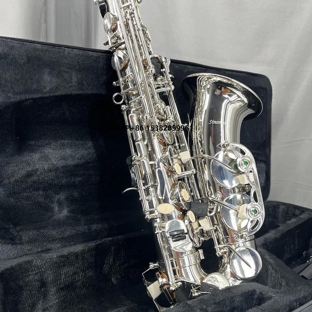 

Sinomusik Brand Wholesale Nickel Plated Alto Saxophone High Quality Woodwind Musical Instrument Custom logo Factory Price