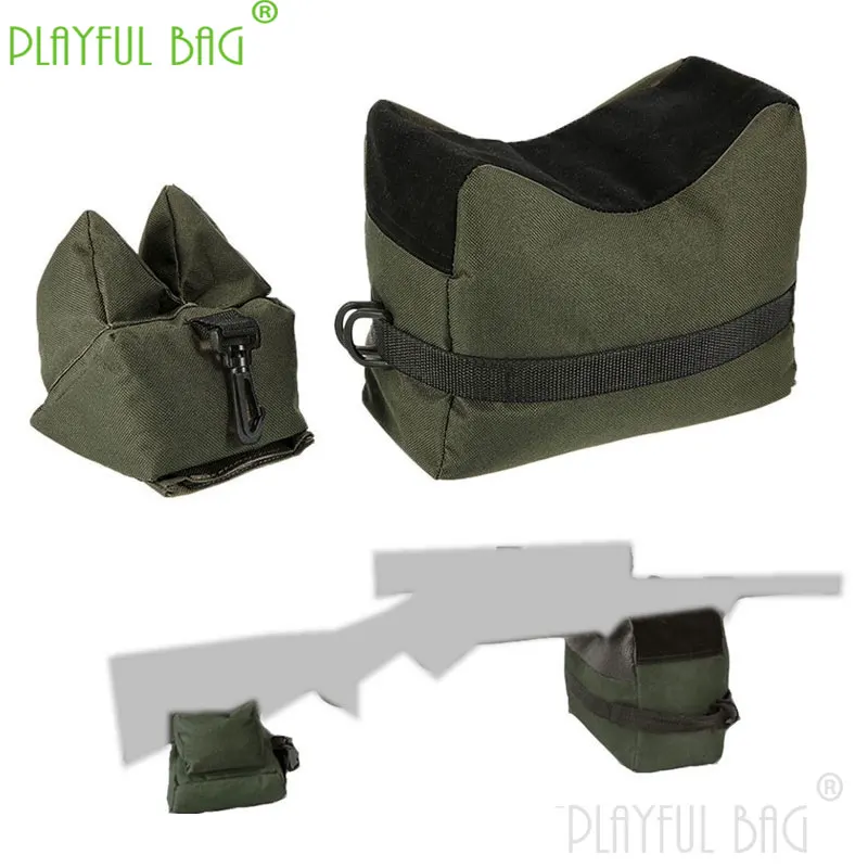 PLAYFUL BAG Oxford Sniper toy Gun Bag Front Rear Bag Target Stand Rifle Support Sandbag Bench Unfilled Accessories QD46