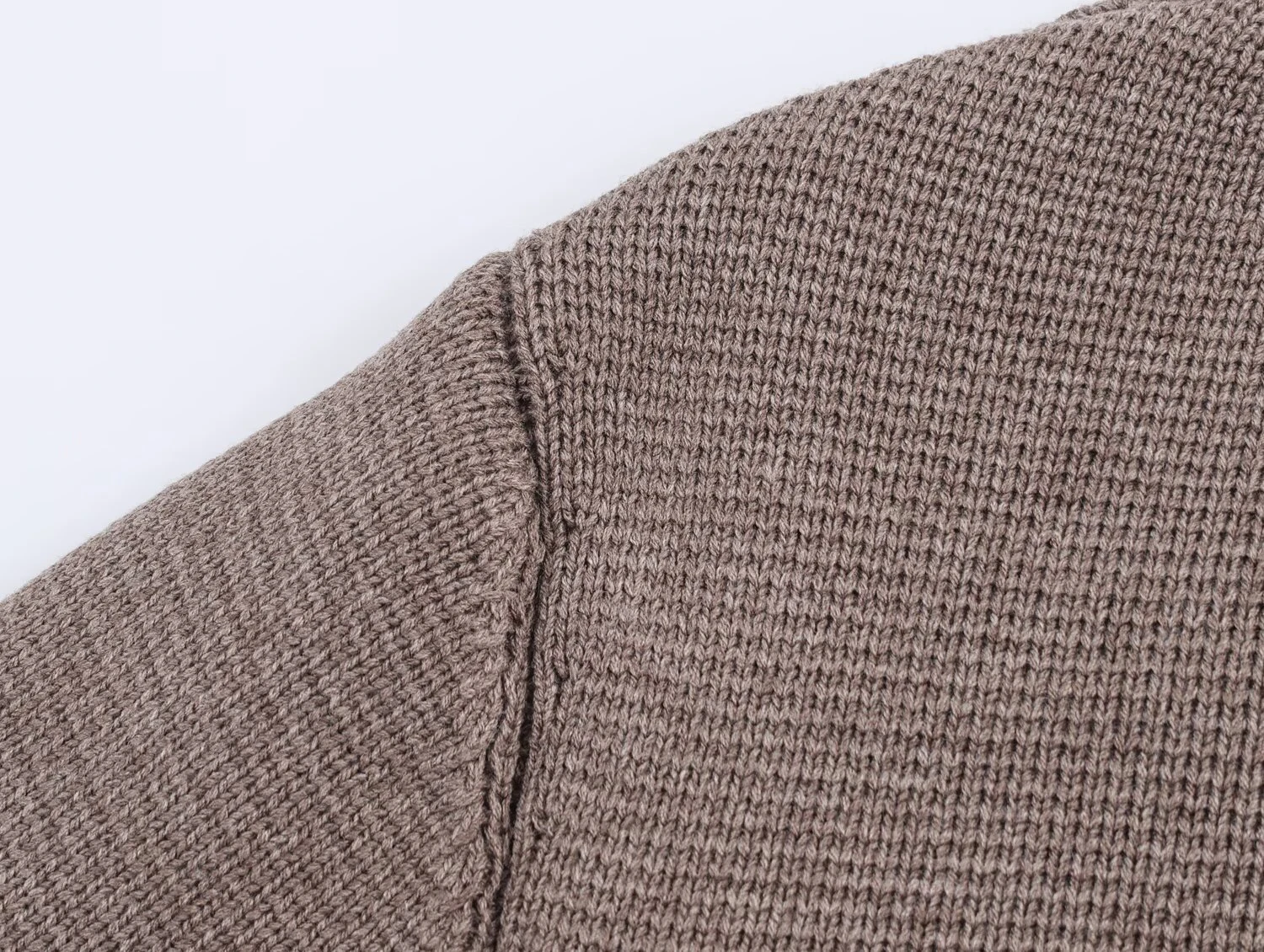 2025 Autumn New Women's Clothing Bag Cloth Big Button Girls' Style Knitted Shirt Brown Short Coat