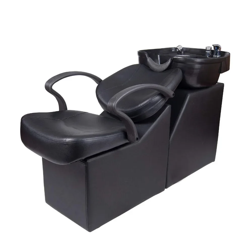 Salon Furniture, Shampoo Chairs, New Backwash Barber Chair ABS Plastic Shampoo Bowl Sink Unit Station Spa Salon Equipment Shampo