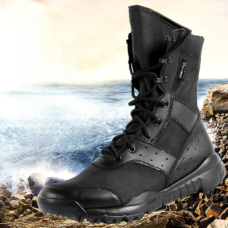 ultra-light-breathable-security-check-airport-shoes-tactical-boots-outdoor-mesh-men's-security-work-boots-women's-hiking-shoes