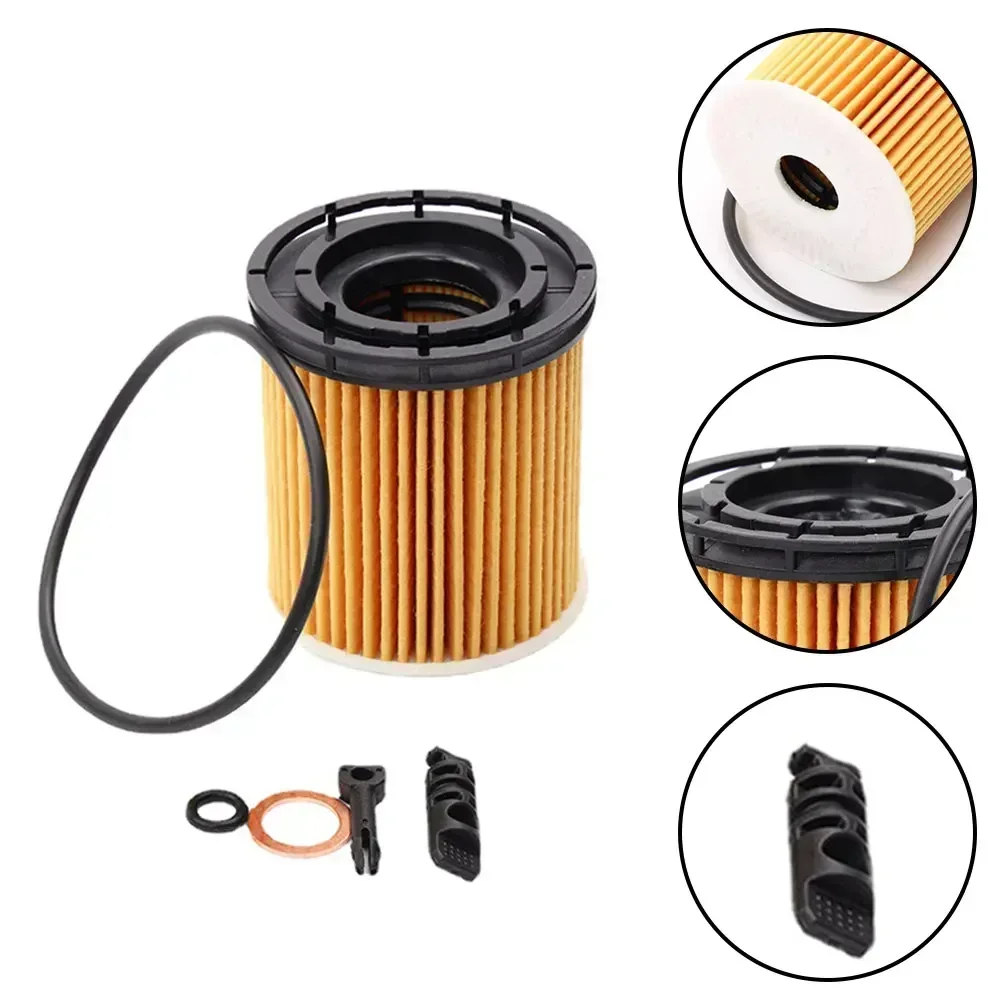 Durevole di alta qualità Kit filtro olio per ufficio Filtro olio Filtro parti di carta Motore in plastica 1.6L 26330-2M000 263502 M000