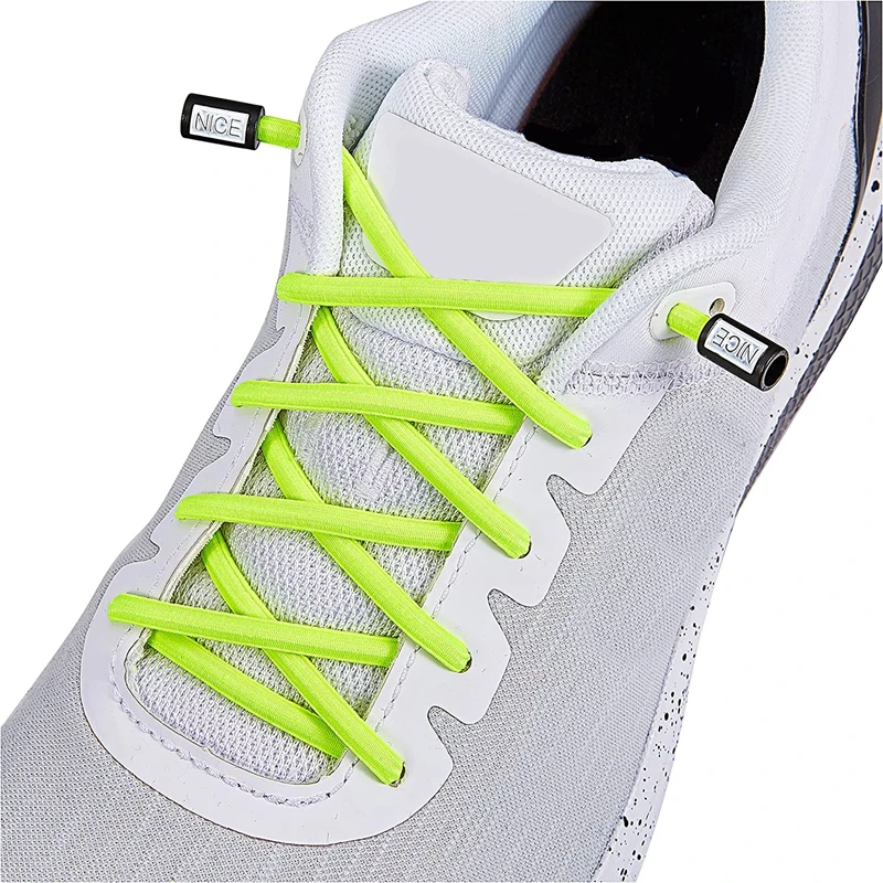 Round Elastic Shoelace Without Tying Stretch Shoelaces for Sneakers No Tie Shoe Laces for Kids NICE Lock Tieless Lace Strings