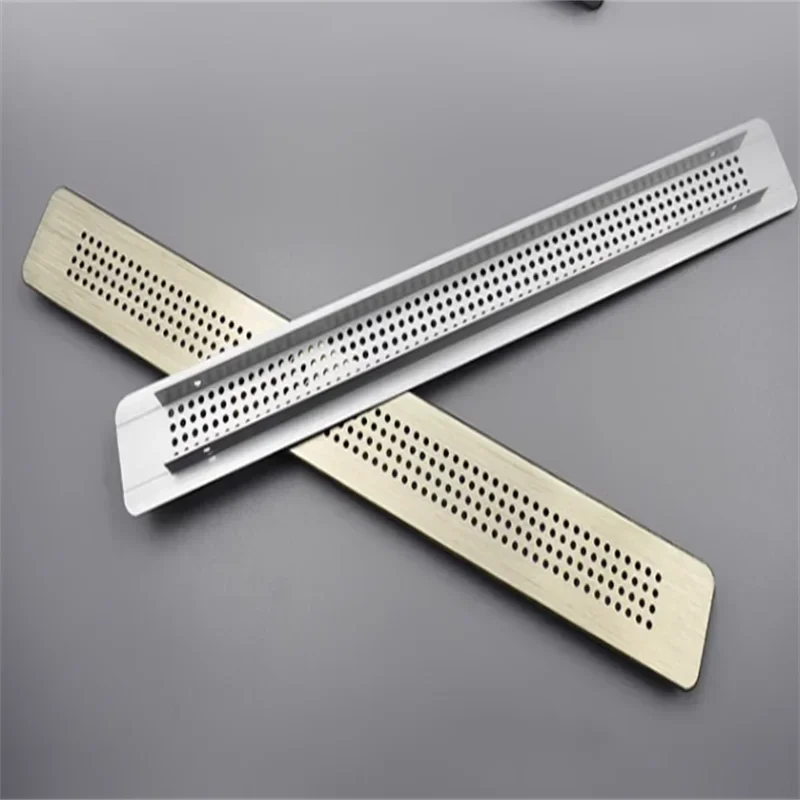 1pcs Aluminum alloy breathable mesh rectangular flat ventilation hood, wardrobe, shoe cabinet, decorative ventilation grille