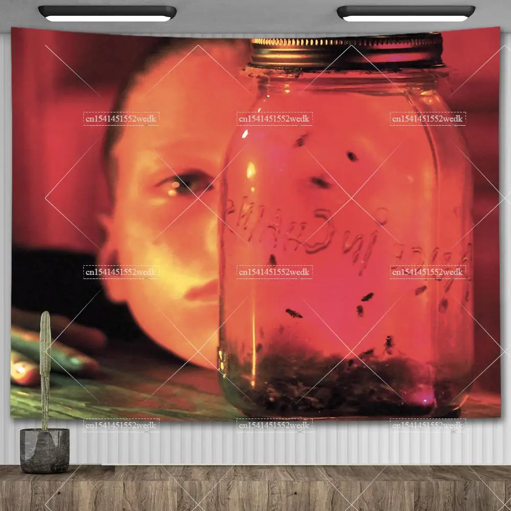 Alice In Chains Poster Classic Band Heavy Metal Music Album Cover Tapestry Bedroom Decoration Wall Hanging Tapestries For Room