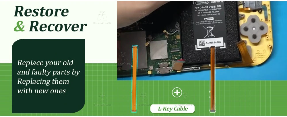 Linke L-Taste Flexkabel für Switch Lite Premium Ersatzteil Mainboard Stromanschluss L Key FPC Ribbon Langlebiges Reparaturset – Detail 2