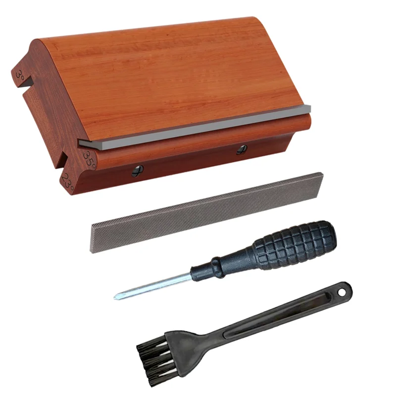 

Профессиональный инструмент для снятия фаски с гитарных ладов ABJM - прецизионная пилка для обработки и придания конической формы концам ладов с углом 3/23/35 градусов