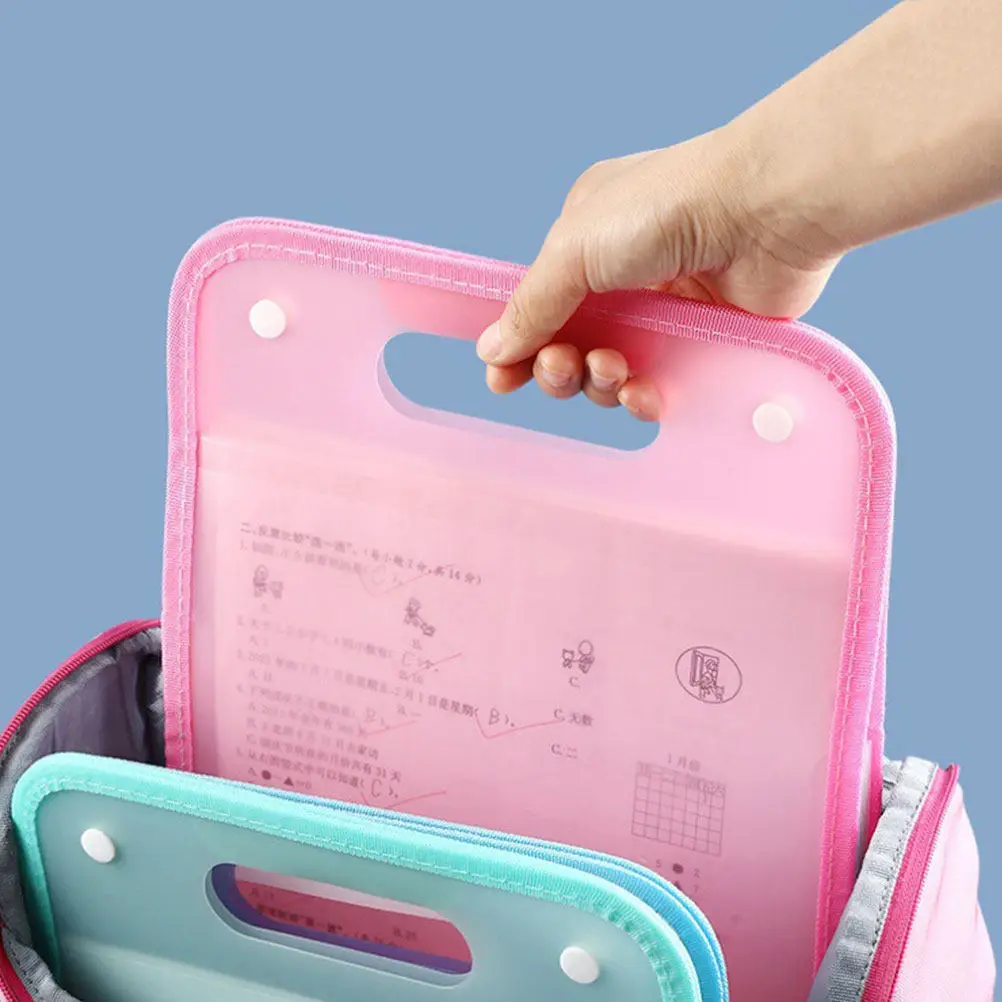 

3Pcs Lightweight Portable Accordion File Organizer Multi Pocket Receipt Folder Document Storage Bag for Small Papers Currency
