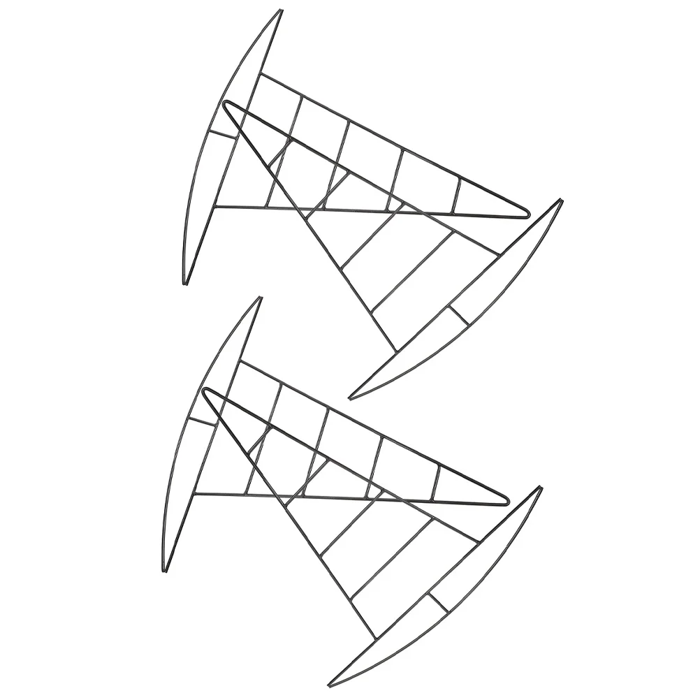 

4Pcs Witch Hat DIY Wreath Frame Iron Metal Garland Making Support for Christmas Halloween Decor Versatile Floral Craft Tool