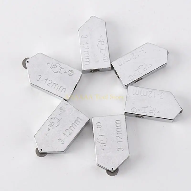 A2BE 1 Set Glass Cutting Tool Corter Cortter Cutter Cutter Cutter Cutter Cutter para reemplazar cabeza