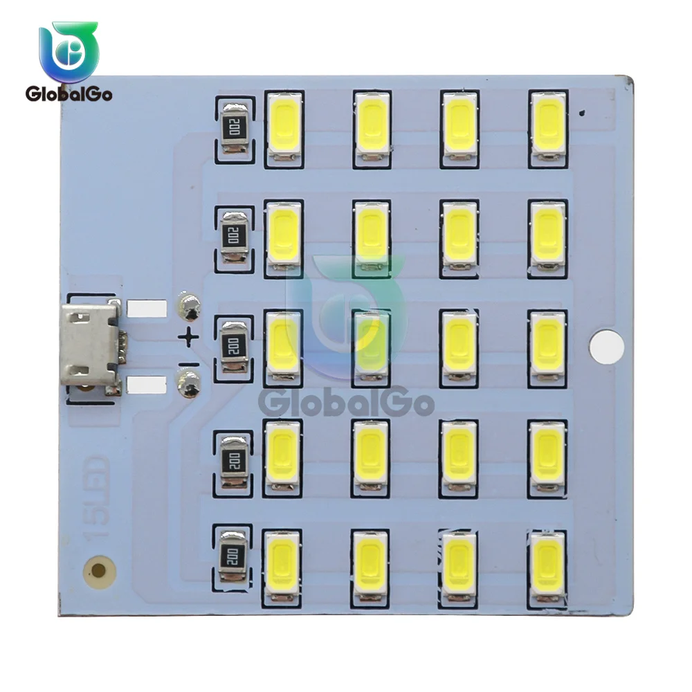 High quality 5730 smd LED Lighting Panel 5V 430mA~470mA White Mirco USB 5730 USB Mobile Light Emergency Light Night Light