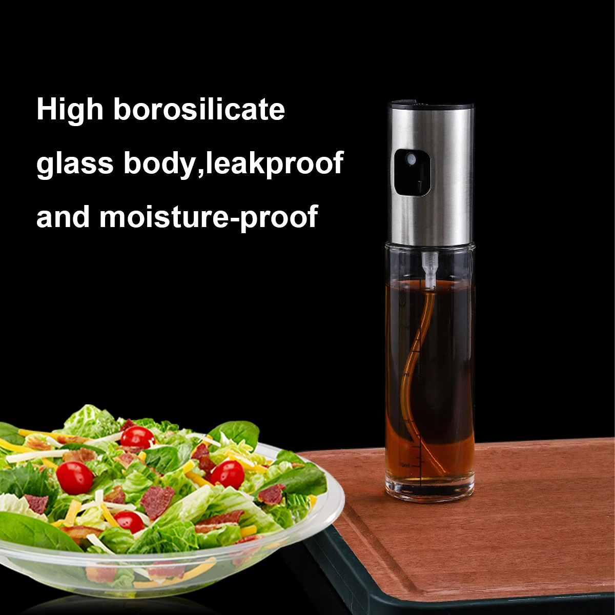 

2 Pcs Glass Spray Bottle with Small Funnel and Brush, 90ml Kitchen Tool Spray Oiler Seasoning Condiment Bottle