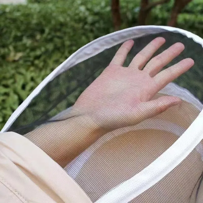 

Одежда против пчел, сетчатая шапка, дышащая молния, эластичные манжеты для половины тела, защитная одежда для пчел, материал против разрыва, защита от укусов