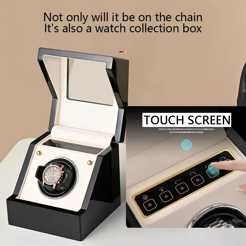 For Watch Paint Baking Touch Screen Control Watch Winders Case Automatic Watchs Display Storage Organizer Box Customizable Logo