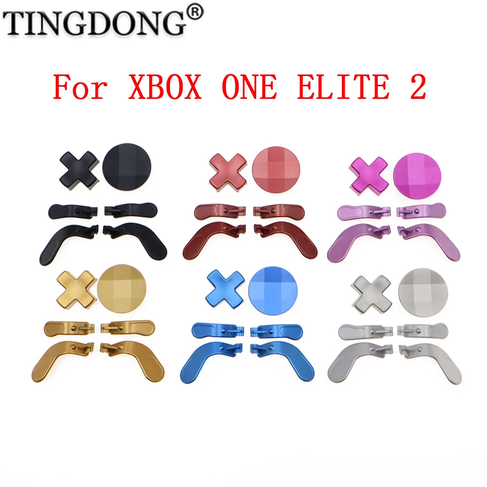 

Metal Paddles Trigger Button For Xbox One Elite Series 1 2 Controller Gamepad D-Pad Direction Cross Key Accessories